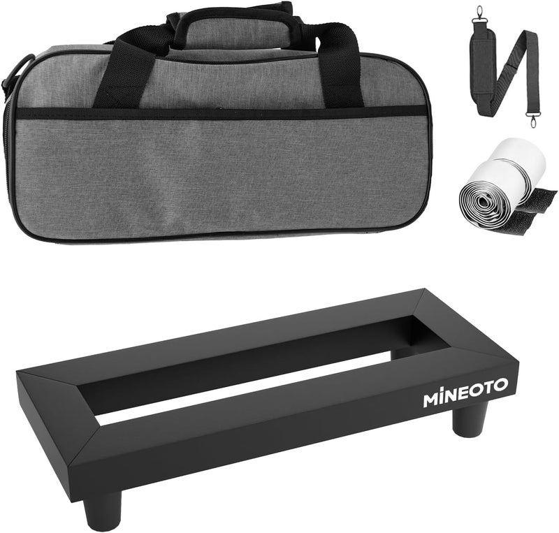 MIOTO 14'' x 5.5'' Aluminum Alloy Guitar Pedal Board 0.8lb Super Light Mini Effect Pedalboard with Carry Bag - Image 1